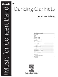 Dancing Clarinets band score cover